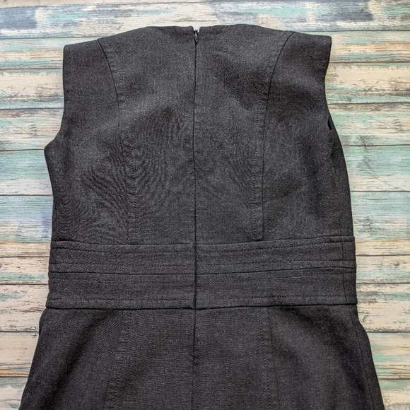 Tall: Loft charcoal grey v-neck sheath dress, 2T - Picture 13 of 13